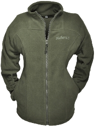 Damen Fleecejacke einfach - oliv, 2XL