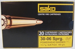 .30-06 Barnes TSX - 11,7g/180gr (a20) Bleifrei