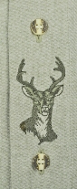 Hemd Chambray 1/1-Arm - Hirsch Stickerei