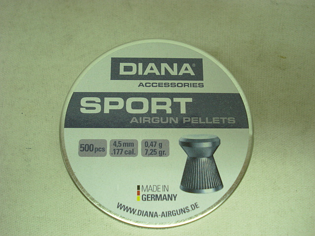Sport Flachkopf geriffelt - 4,50mm/0,47g/7,25gr (a500)