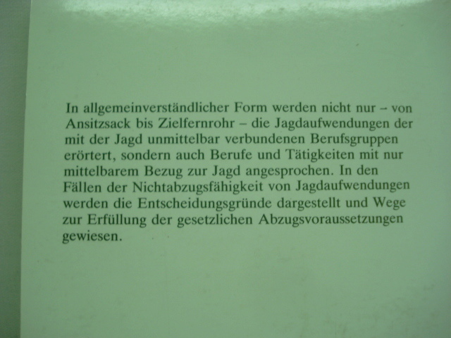 Buch Waidmannsheil im - Steuerrecht, Klaus Böhme