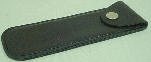 Lederetui schwarz - Außenmaß 138x46mm