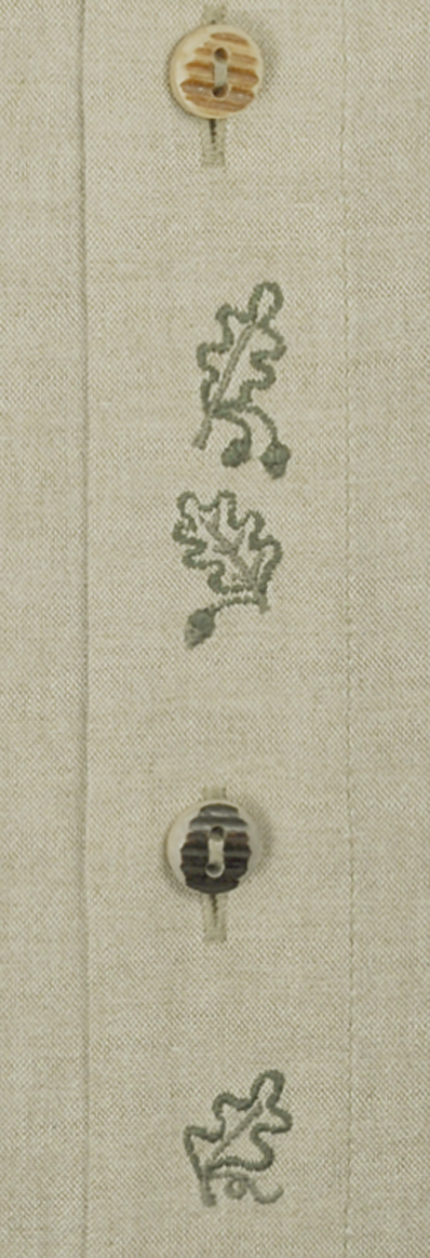 Hemd Chambray 1/1-Arm - Eichenlaub Stickerei