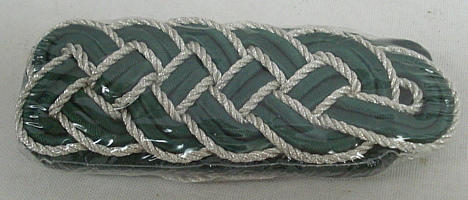 Schultergeflecht 5-bogig - silberfarbigen Metallgespinst