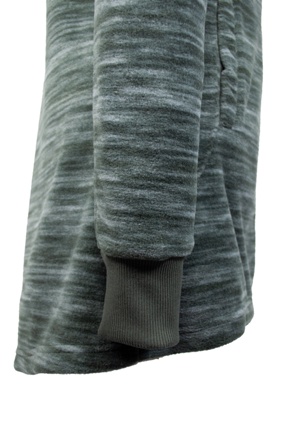 Fleece Hoody Ladies Fashion - lang, modischer Kordelzug