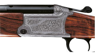 Blaser Bockbüchsflinte 95 Luxus	Arabesken-Gravur	Fuchs mit Ente-Gravur	Rehwild-Gravur	Rotwild-Gravur	Schwarzwild-Gravur