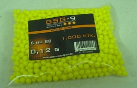 BBs 0,12g/1000stk/gelb - Beutel/6mm/GSG-9