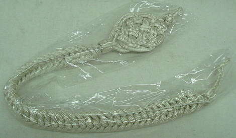 Schützenschnur 50 cm - silberfarbiges inox.