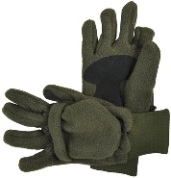 Fingerhandschuh & Fäustel - braun, RH-Zeigefinger o. Kuppe