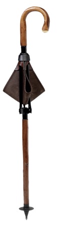 Sitzstock Pirsch - Kastanie, Metallspitze