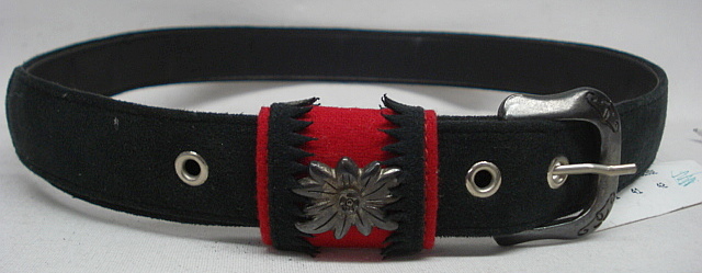 Damen Gürtel mit - Edelweißapplikation