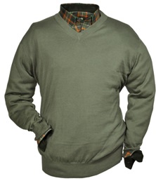 V-Ausschnitt, einfaches Modell - Material: 100% Baumwolle
