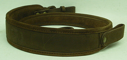 Lederriemen 55 braun Daumen - schlaufe