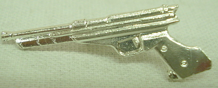 Abzeichen Pistole silber -