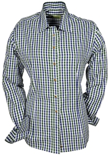 Damen Bluse 1/1-Arm - karriert