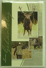 Geburtstagskarte Hirsch/Keiler - /Jäger
