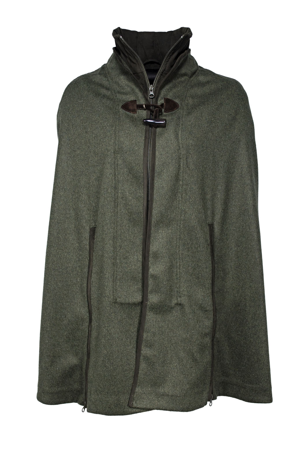 Poncho aus Loden -