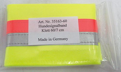 Hundesignalband 60 cm - Klettverschluß, Breite: 7cm