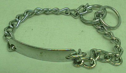Kettenwürger 35 cm - 3mm stark mit Gravurplatte