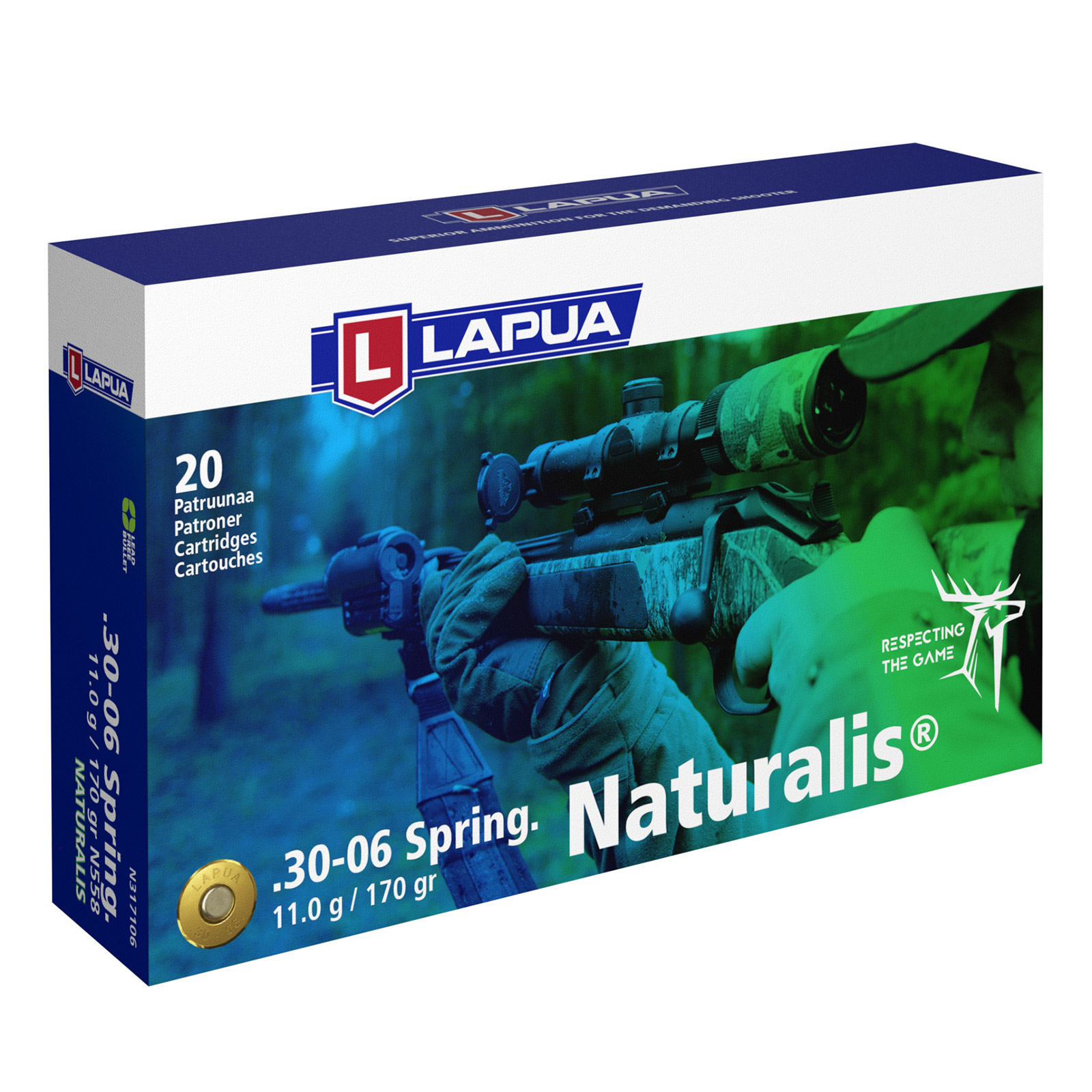 Lapua .30-06 Naturalis 11,0g/ - 170gr (a20)
