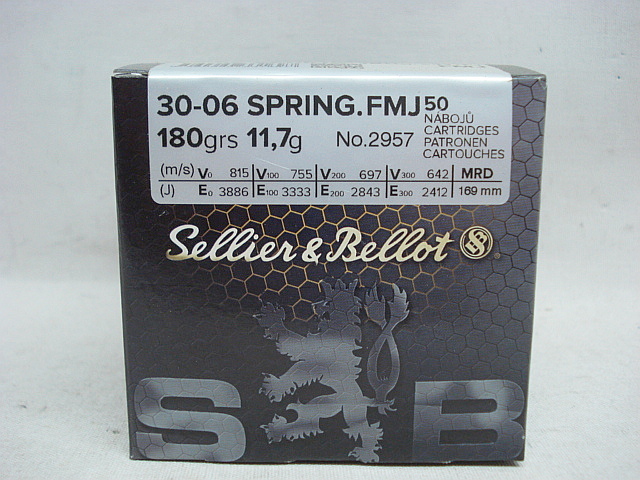 .30-06 FMJ / VM Boat Tail - 11,66g/180gr (a50)