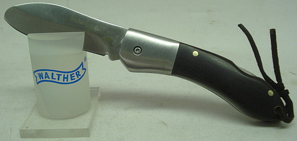 Kindertaschenmesser, klappbar - 6cm Klinge, Ebenholzschalen