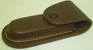 Lederetui braun f. Klappmesser - 12 cm Grifflänge