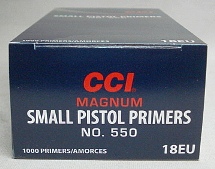 CCI ZÜNDER 550 Small Pistol - Magnum (a100)
