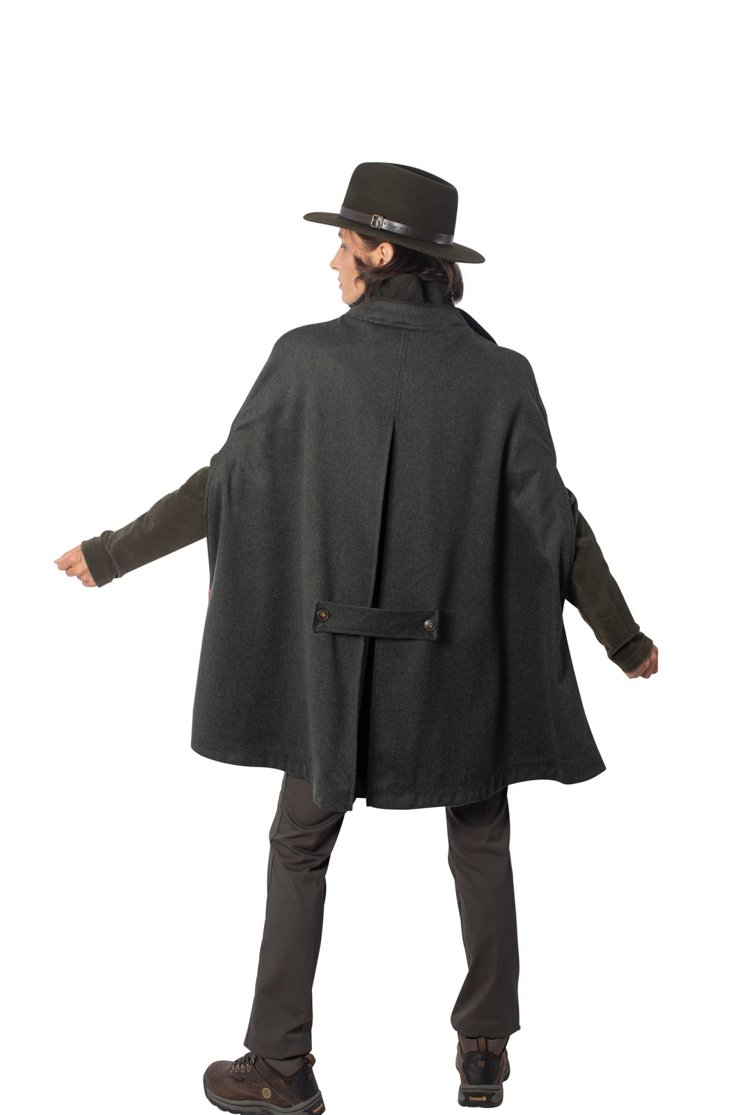 Poncho aus Loden -
