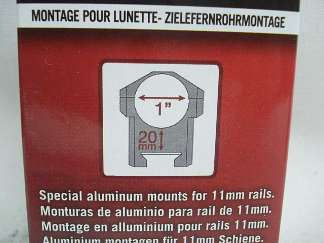 Montage TS-250=25,4mmRinge - BH:20mm,Prismenschiene