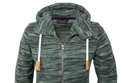 Fleece Hoody Ladies Fashion - lang, modischer Kordelzug