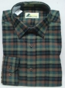 Flanell 1/1-Arm Kent - 2 Brusttaschen, kariert