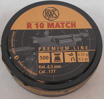 R10 Match Flachkopf - 4,50mm/0,53g/8,2gr (a500)