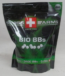 BioBBs 0,28g/weiß/3600stk - 6mm/Swiss Arms