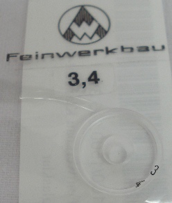 Ringkorn 3,4 mm - glasklar, klein