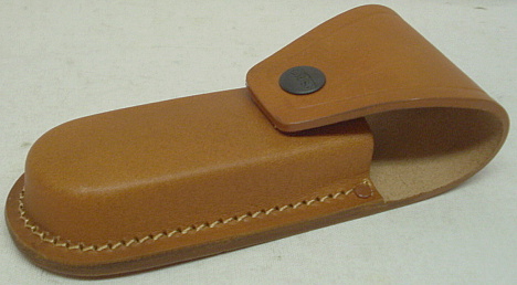 Lederetui braun - Heftlänge max. 140x40x17mm