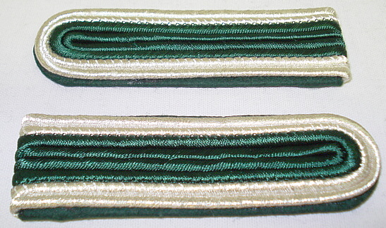 Schulterstück 4 streifig - Innen-grün/ Außen-silber
