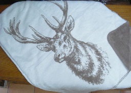 Decke Jacquard Mod.Hirsch - von Ibena