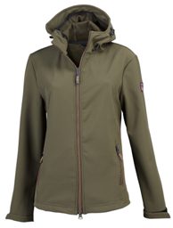 Damen Softshelljacke - mit Kapuze, Gr. L