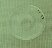Klarsichtkorn 3,4mm M18 - weiß, 17mm A-Durchm.