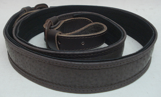Leder mit Gummiunterlage - 30 mm breit, Oberfläche glatt