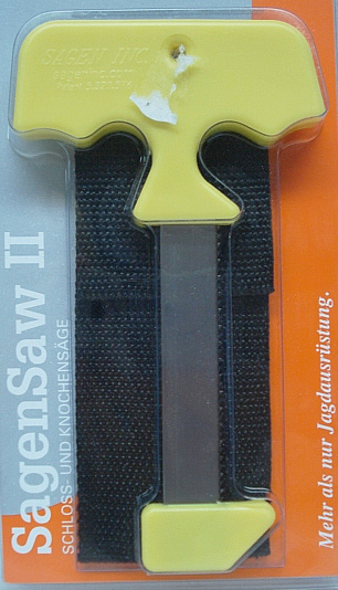 Aufbrechsäge gelb 8,5cm - Sägeblatt, mit Tasche