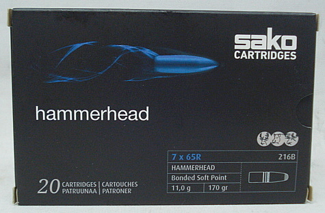 7x65R Hammerhead SP - 11,0g/170gr (a20)