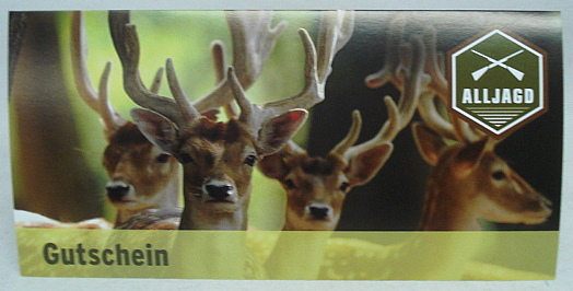 Geschenk-Gutschein Hirsch mit - Kuvert
