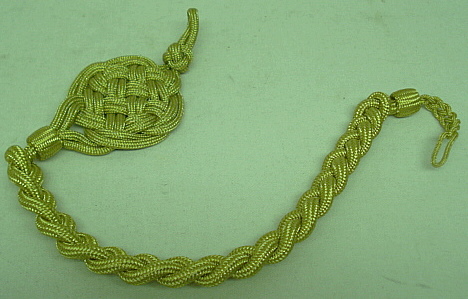 Schützenschnur 50 cm - goldfarbiges inox.