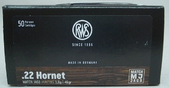 .22Hornet MJ - 3,0g/46gr (a50)