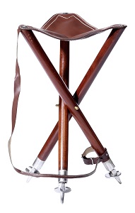 Ansitzstuhl Dreibein 55 cm - mit Metallspitzen