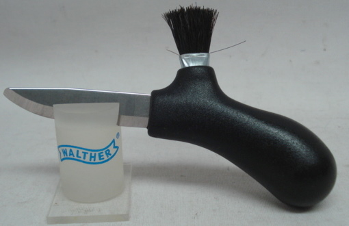 Pilzmesser integr. Pinsel - 6,3 cm Klinge