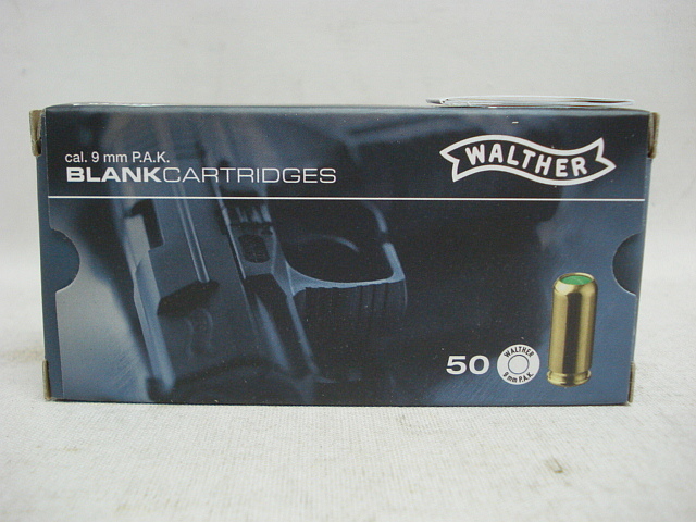 Walther Platzpatr. 9mmP.A.K. - Messinghülse (a50)
