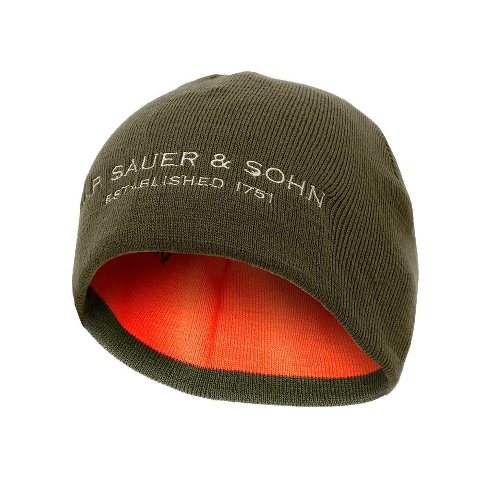 Sauer Wendemütze Bernie - Logo & Sauerschriftzug